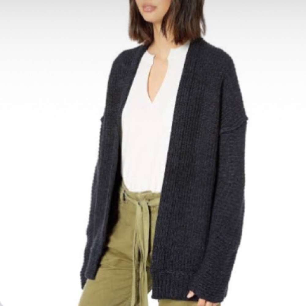 Free People Black Cardigan Sweater